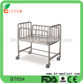 Stainless steel hospital baby cot baby crib bed